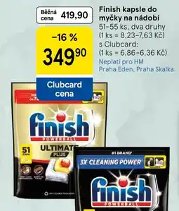 Tesco Finish kapsle do myčky na nádobí nabídka