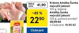 Tesco Krásno Amálka Šunka nejvyšší jakosti nabídka
