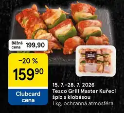 Tesco Tesco Grill Master Kuřecí špíz s klobásou nabídka