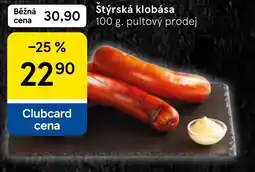 Tesco Štýrská klobása nabídka