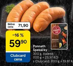 Tesco Ponnath Spekáčky nabídka