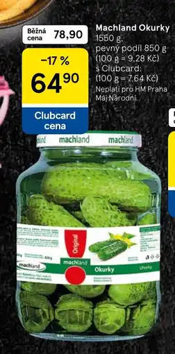 Tesco Machland Okurky nabídka