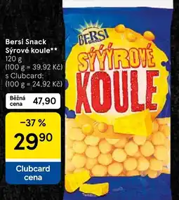 Tesco Bersi Snack Sýrové koule nabídka