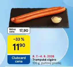 Tesco Trampské cigáro nabídka