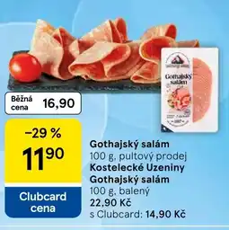 Tesco Gothajský salám nabídka