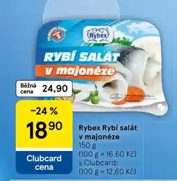 Tesco Rybex Rybí salát v majonéze nabídka