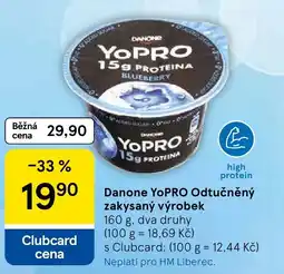 Tesco Danone YoPRO Odtučněný zakysaný výrobek nabídka
