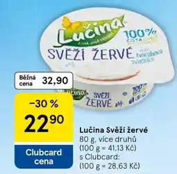 Tesco Lučina Svěží žervé nabídka