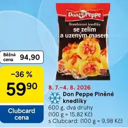 Tesco Don Peppe Plněné knedlíky nabídka
