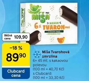 Tesco Míša Tvarohová zmrzlina nabídka