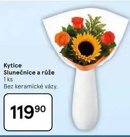 Tesco Kytice Slunečnice a růže nabídka