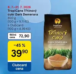 Tesco TropiCane Třtinový cukr Dark Demerara nabídka