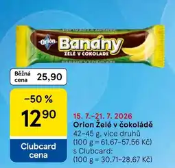 Tesco Orion Zelé v čokoládě nabídka