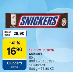 Tesco Snickers nabídka
