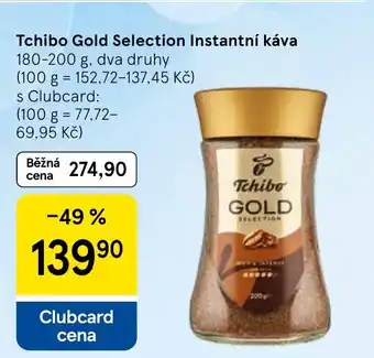 Tesco Tchibo Gold Selection Instantní káva nabídka