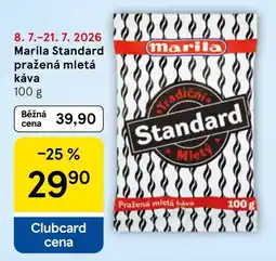 Tesco Marila Standard pražená mletá káva nabídka