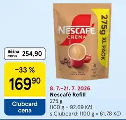 Tesco Nescafé Refill nabídka