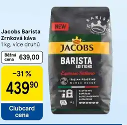 Tesco Jacobs Barista Zrnková káva nabídka