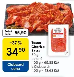 Tesco Tesco Chorizo Extra nabídka