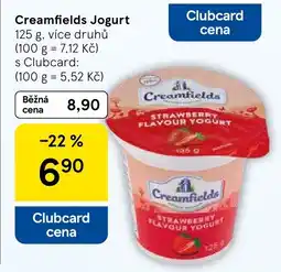 Tesco Creamfields Jogurt nabídka