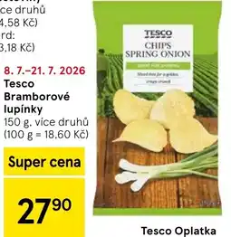 Tesco Tesco Bramborové lupínky nabídka