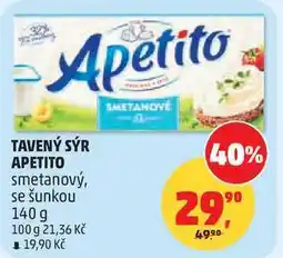 Penny Market Apetito tavený sýr, 140g, vybrané druhy nabídka