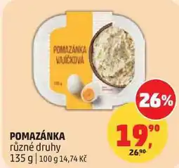 Penny Market POMAZÁNKA VAJÍČKOVÁ různé druhy nabídka