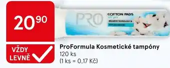 Tesco ProFormula Kosmetické tampóny nabídka
