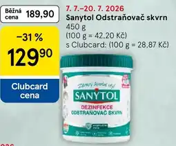 Tesco Sanytol Odstraňovač skvrn nabídka