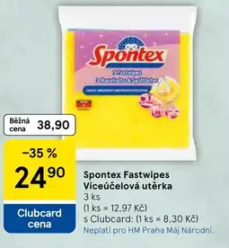 Tesco Spontex Fastwipes Víceúčelová utěrka nabídka