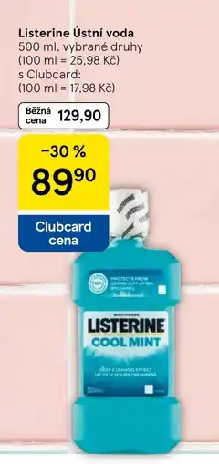 Tesco Listerine Ústní voda nabídka