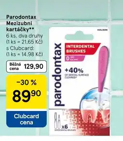 Tesco Parodontax Mezizubní kartáčky nabídka