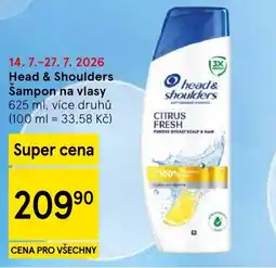 Tesco Head & Shoulders Šampon na vlasy nabídka