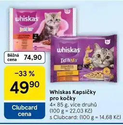 Tesco Whiskas Kapsičky pro kočky nabídka