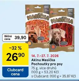 Tesco Akinu Masíčka Pochoutky pro psy nabídka
