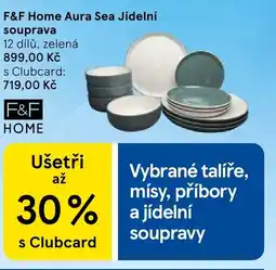 Tesco F&F Home Aura Sea Jídelní souprava nabídka