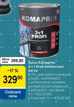 Tesco Dulux Komaprim 3 v 1 Profi Antikorozní barva nabídka