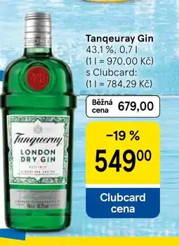 Tesco Tanqeuray Gin nabídka