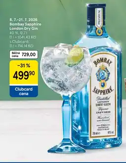 Tesco Bombay Sapphire London Dry Gin nabídka