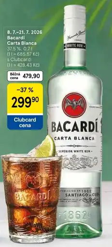 Tesco Bacardi Carta Blanca nabídka