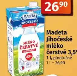 COOP TIP Madeta Jihočeské mléko čerstvé 3,5% nabídka