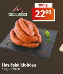 COOP TIP Hasičská klobása nabídka