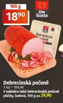 COOP TIP Debrecínská pečeně nabídka