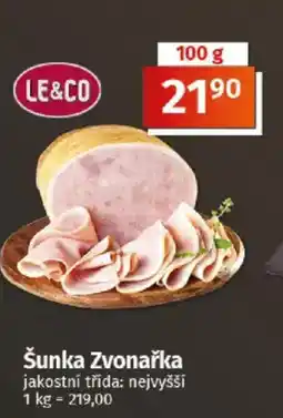 COOP TIP Šunka Zvonařka nabídka