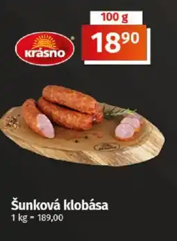 COOP TIP Šunková klobása nabídka