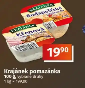 COOP TIP Krajánek pomazánka nabídka