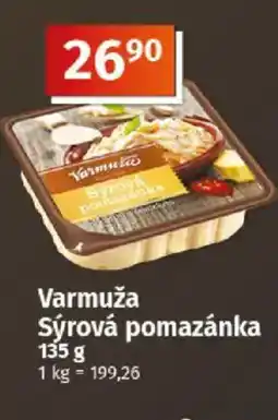 COOP TIP Varmuža Sýrová pomazánka nabídka