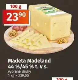 COOP TIP Madeta Madeland 44 %/45 % t. v s. nabídka