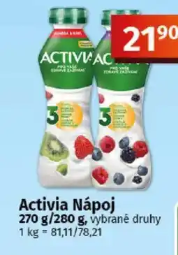 COOP TIP Activia Nápoj nabídka