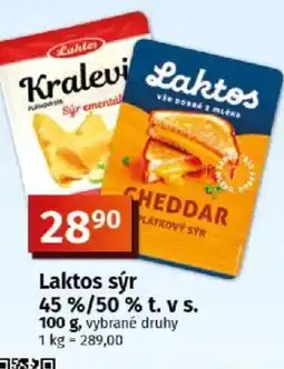 COOP TIP Laktos sýr 45%/50 % t. v S. nabídka